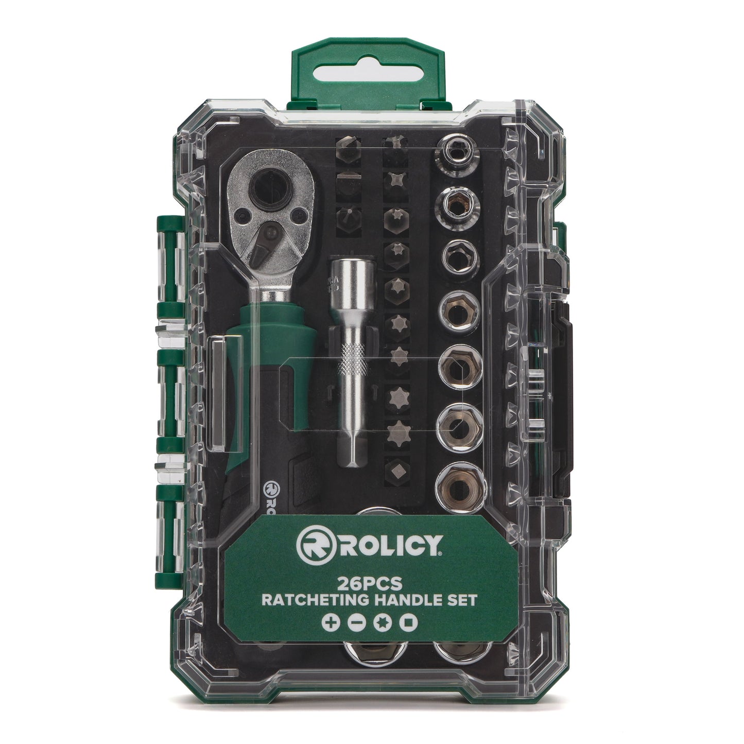 Rolicy 26-Piece Ratchet Handle Set
