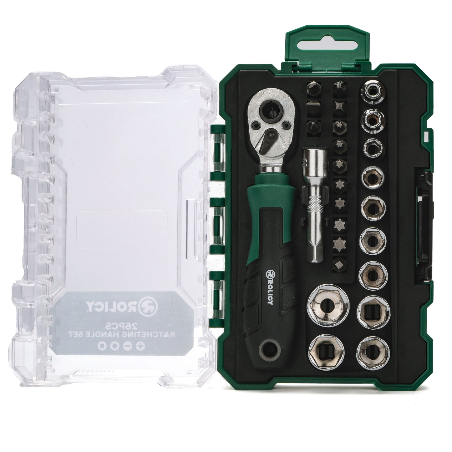 Rolicy 26-Piece Ratchet Handle Set